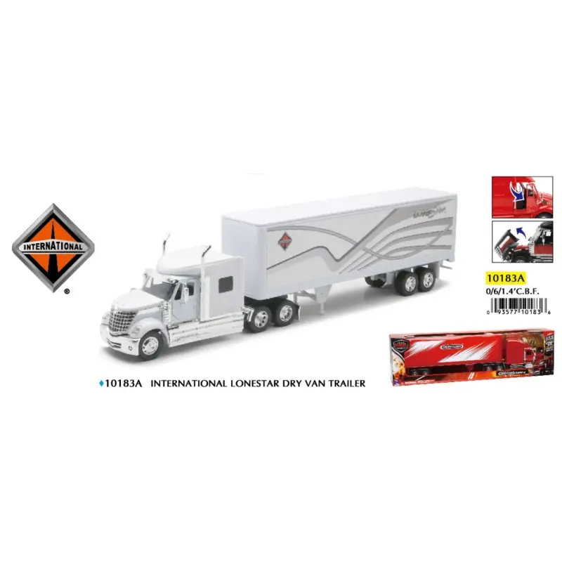 Camion International Lonestar Dry Van Trailer 1/32 Affaire À Saisir