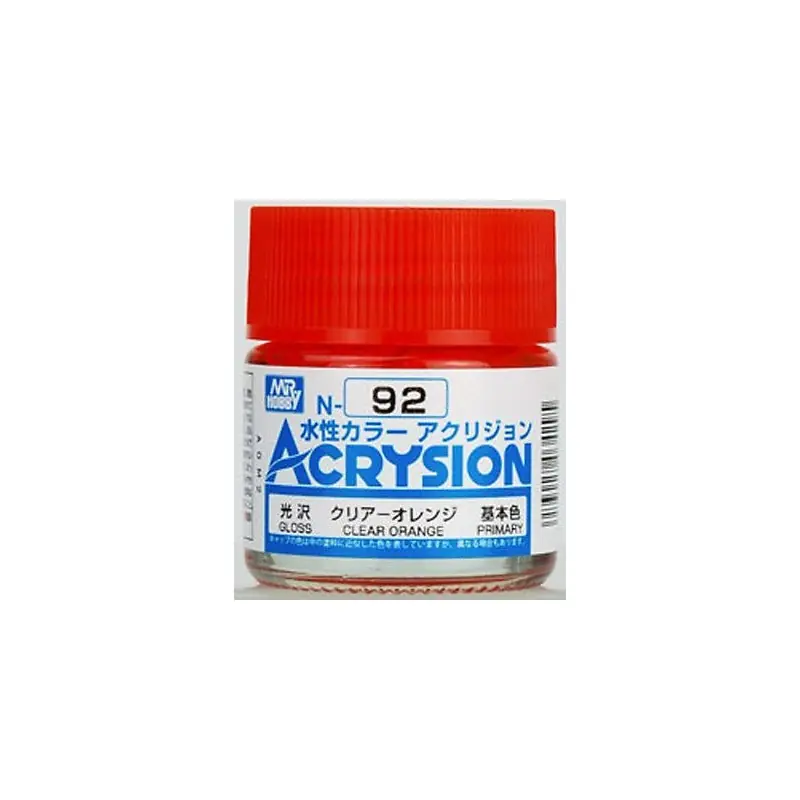Acheter Direct GUNZE N-092 ACRYSION (10 ML) CLEAR ORANGE