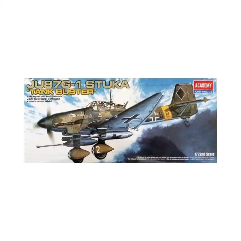 ACADEMY 12450 MAQUETTE AVION JU-87G STUKA TANK BUSTER 1/72 Nouvelle Collection