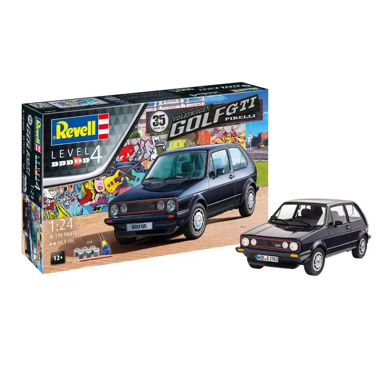 Commande En Gros REVELL 05694 COFFRET CADEAU 35 ANS VW GOLF GTI PIRELLI MAQUETTE AVEC ACCESSOIRES DE BASE 1/24