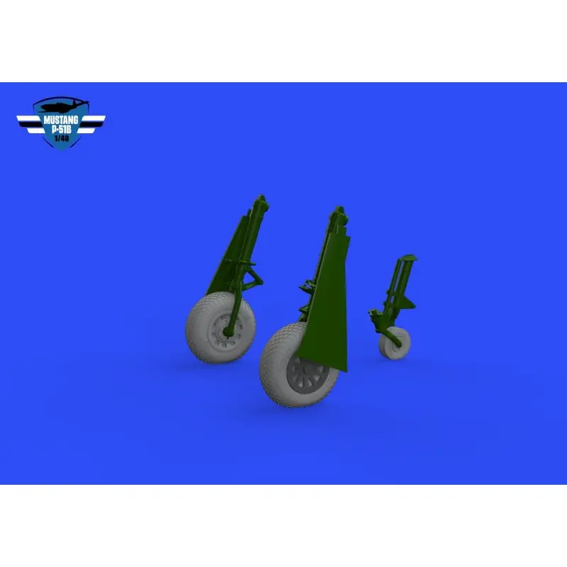 EDUARD 648988 P-51B/C WHEELS CROSS TREAD 1/48 (BRASSIN FOR EDUARD) Quantité Limitée
