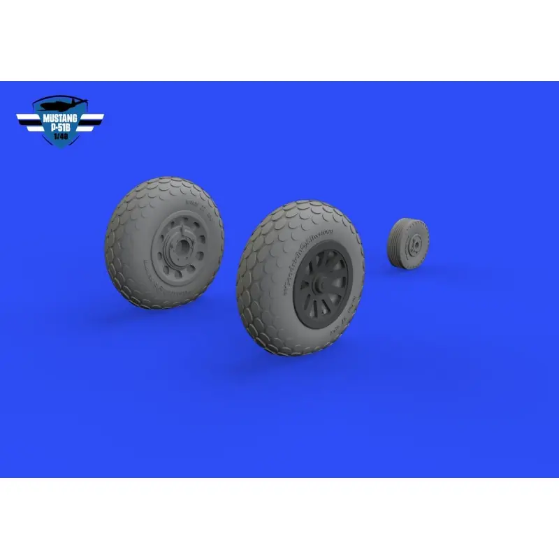 Offre Du Jour EDUARD 648987 P-51B/C WHEELS OVAL TREAD 1/48 (BRASSIN FOR EDUARD)