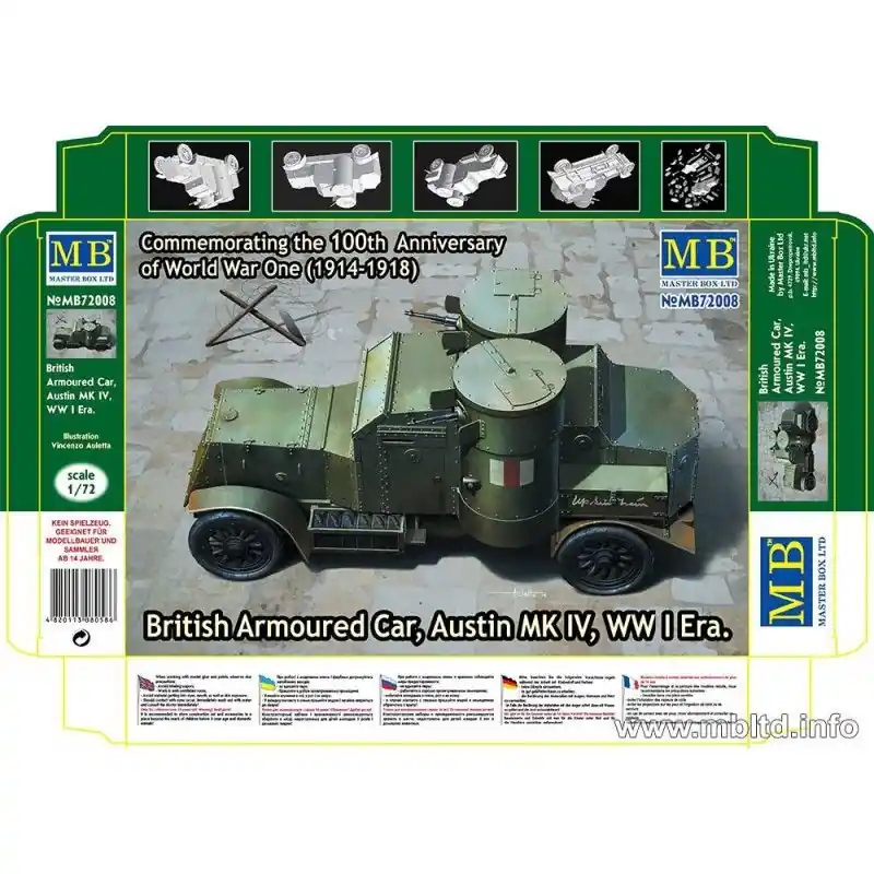 Brit. Arm. Car Austin MkIV 1/72 Nouveauté