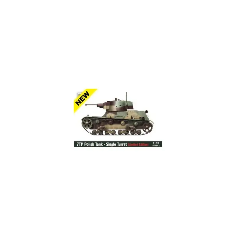 IBG 35074L MAQUETTE MILITAIRE CHAR 7TP POLISH TANK – SINGLE TURRET – LIMITED EDITION 1/35 Marque