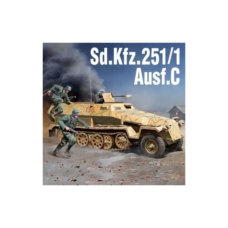 ACADEMY 13540 MAQUETTE MILITAIRE SD.KFZ.251/1 AUSF.C 1/35 Promotion