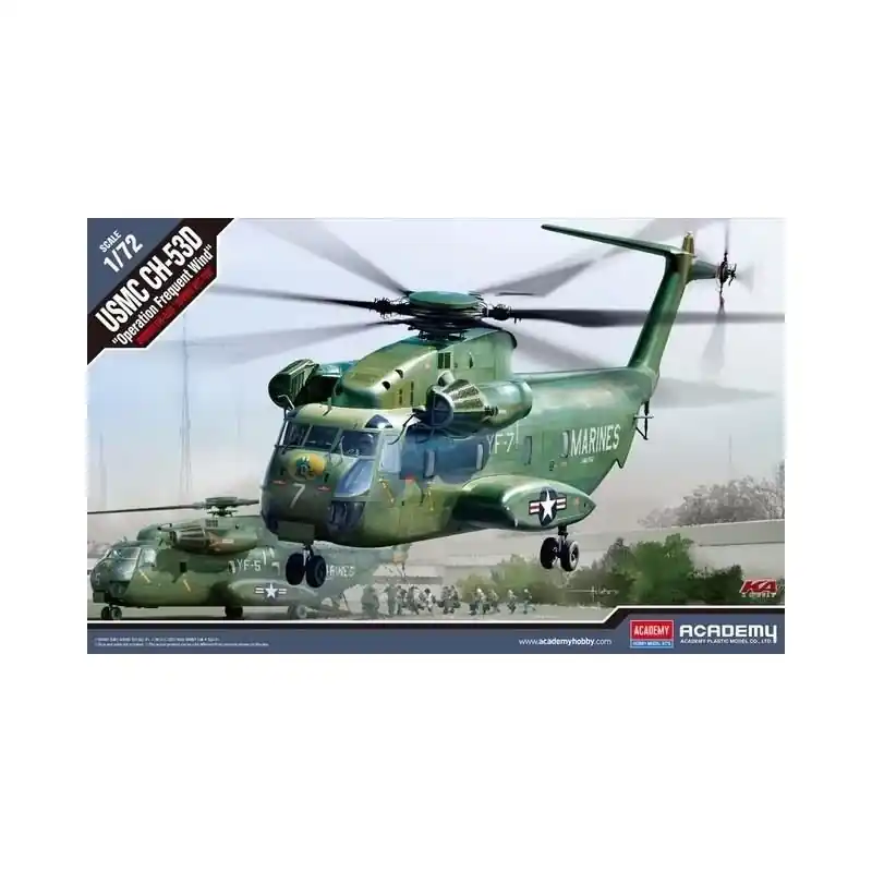ACADEMY 12575 MAQUETTE AVION USMC CH-53D OPERATION FREQUENT WIND 1/72 Offre Spéciale