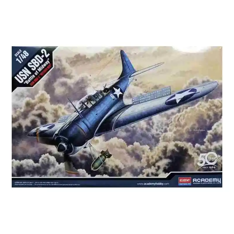ACADEMY 12335 MAQUETTE AVION USN SBD-2 MIDWAY 1/48 Nouvel Arrivage