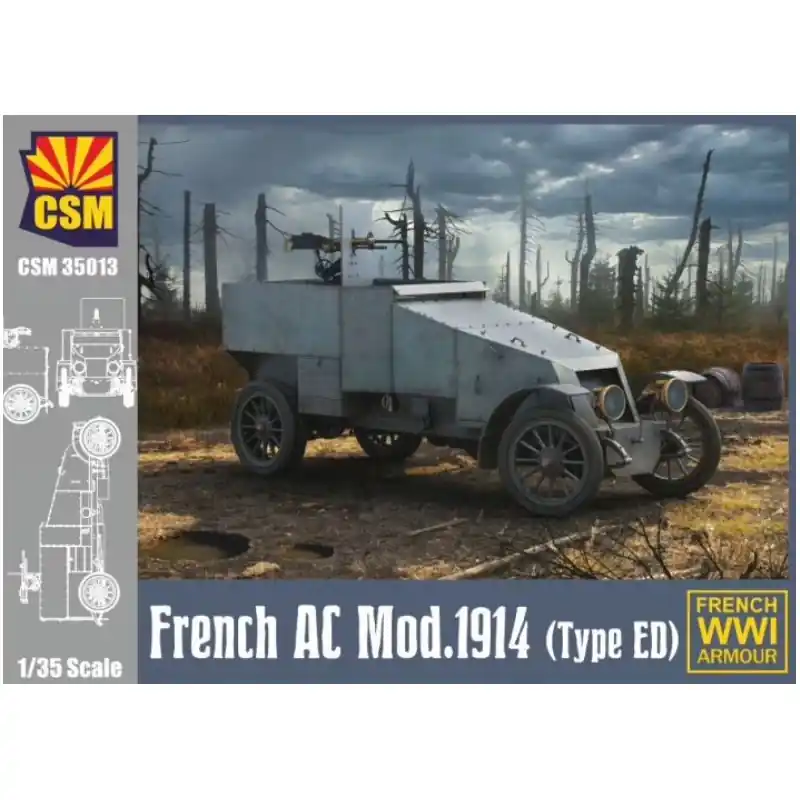 CSM 35013 VÉHICULE BLINDÉ FRANÇAIS MODÈLE 1914 (TYPE ED) 1/35 Commander Maintenant