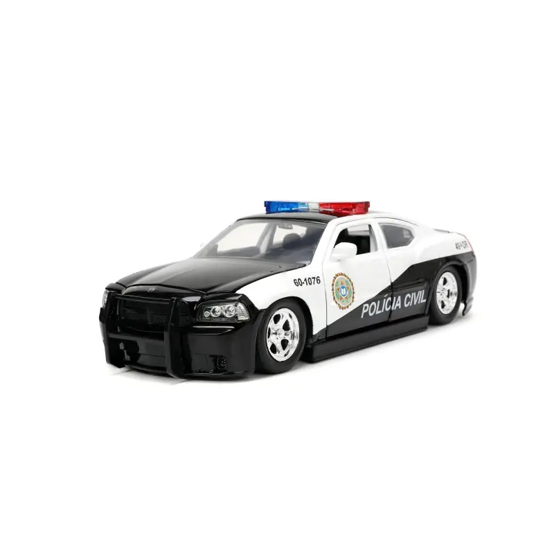 JADA 33665 MINIATURE DODGE CHARGER POLICE BI-COLOR FF 2006 1/24 Seulement Aujourd'hui