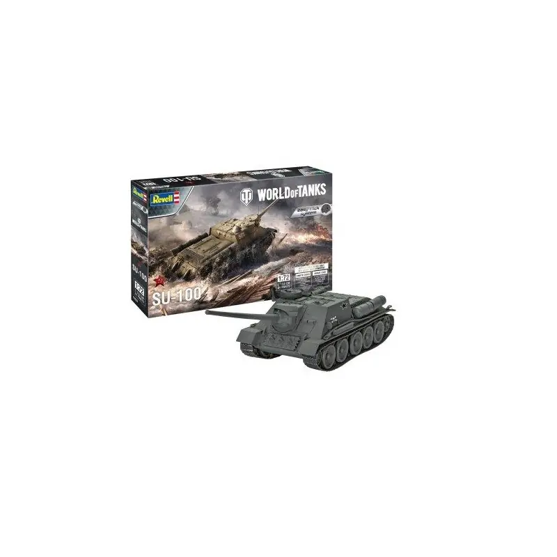 REVELL 03507 SU-100 "WORLD OF TANKS" EASY-CLICK-SYSTEM MAQUETTE REVELL À ENCLIQUETER 1/72 Quantité Limitée