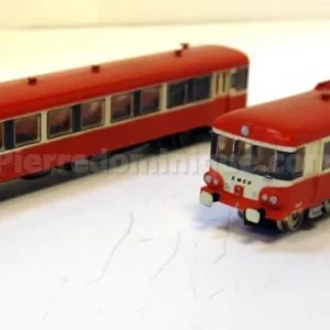 *SOLDES* - AUTORAIL EAD CARAVELLE TOIT ROUGE 2 ELEMENTS SNCF Produit De Marque