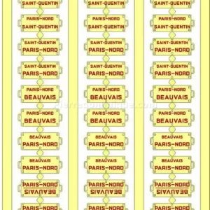Meilleur Prix *SOLDES* - PLAQUES ITINÉRAIRES POUR VOITURES VOYAGEURS NORD