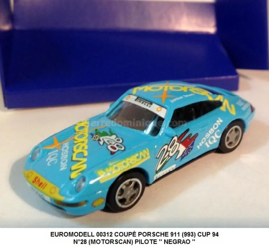 Commander Vite *SOLDES* - COUPÉ PORSCHE 911 (993) CUP 94 N°28 (MOTORSCAN) PILOTE ‘‘ NEGRAO ‘‘