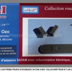 *SOLDES* - KIT RÉSINE, 2 DISTRIBUTEURS D‘ESSENCE SATAM AVEC VOLUCOMPTEUR ET UN LAMPADAIRE FACTICE ‘‘OZO‘‘ Offre Exclusive