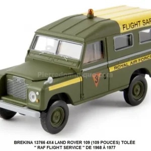 *SOLDES* - 4X4 LAND ROVER 109 (109 POUCES) TOLÉE " RAF FLIGHT SERVICE " DE 1968 Ã 1977 Marque