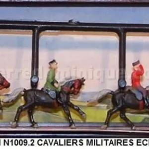 *SOLDES* - CAVALIERS MILITAIRES ECHELLE N Authentique