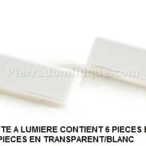 *SOLDES* - BOITE A LUMIERE CONTIENT 6 PIECES EN BLANC/BLANC ET 2 PIECES EN TRANSPARENT/BLANC Acheter En Ligne