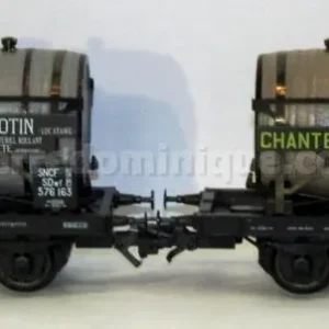 *SOLDES* - COFFRET 2 WAGONS FOUDRES FELIX POTIN / CHANTERELLE SNCF (2 RAILS) Offre Spéciale