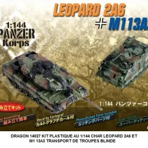Commande En Gros KIT PLASTIQUE AU 1/144 CHAR LEOPARD 2A6 ET M1 13A3 TRANSPORT DE TROUPES BLINDE