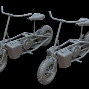 Bon Plan NEW! White Stork Miniatures M72025 Military Excelsior Welbike (2 pcs / 3D-Printed)