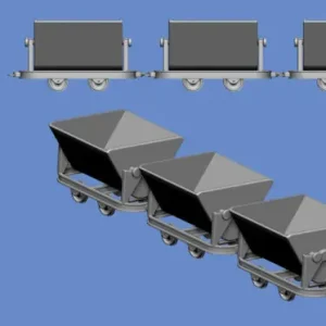 NEW! Germania-Figuren 35-WW2-1202 Field Railway Tipper Wagon, 3 Pieces Acheter En Ligne