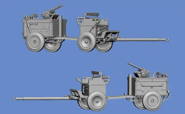Prix Réduit NEW! Germania-Figuren 35-WW2-0579a Flakwagen – Horse-Drawn