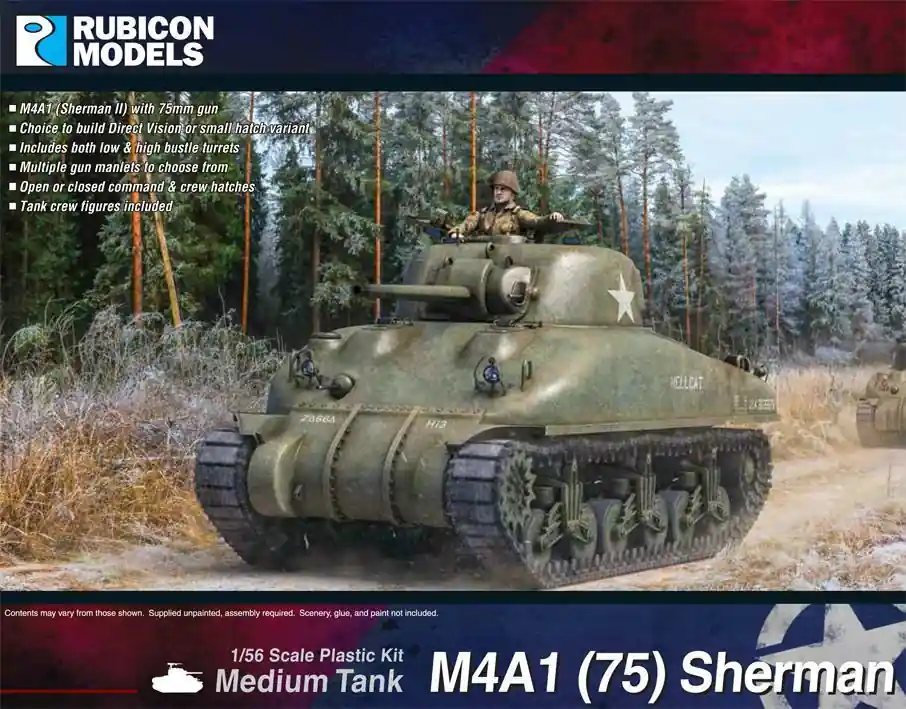 NEW! Rubicon Models 280086 Sherman M4A1 75 mm - DV and SH Commande En Gros