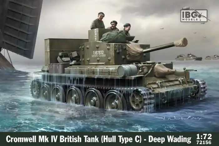 Produit De Marque IBG 72156 Cromwell Mk IV British Tank (Hull type C) - Deep Wading