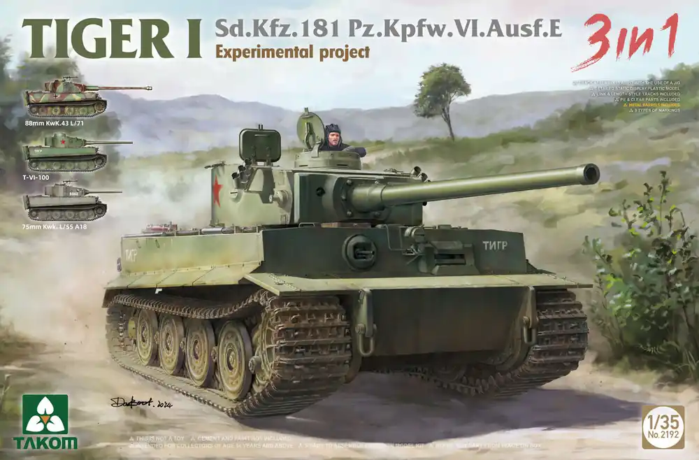Takom 2192 TIGER I Sd.Kfz.181 Pz.Kpfw.VI.Ausf.E Pas Cher