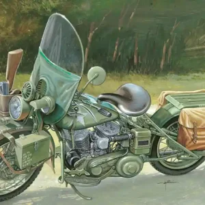Italeri 7401 US Army WWII Motorcycle Authentique