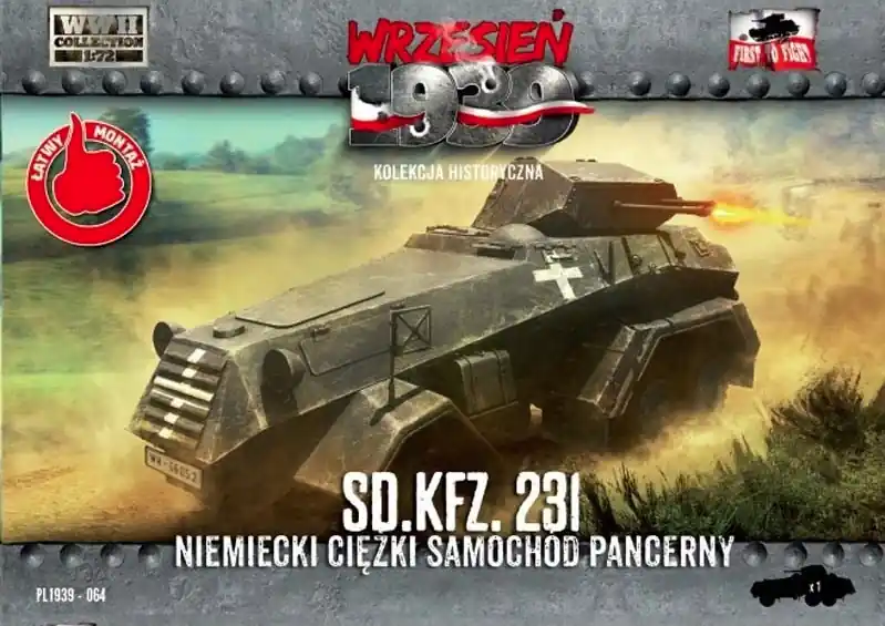 First to Fight PL064 Sd. Kfz. 231 Niemiecki ciężki samochód pancerny Achat Immédiat