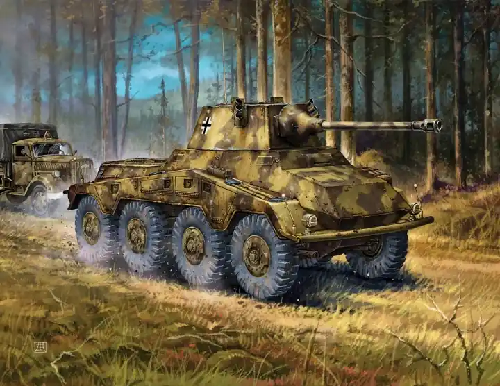 Authentique Zvezda 6285 Sd.Kfz.234/2 "Puma"
