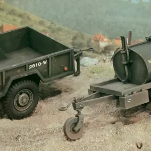 Italeri 0229 American 250 galons Tank Trailer and M101 Cargo Trailer Meilleure Vente