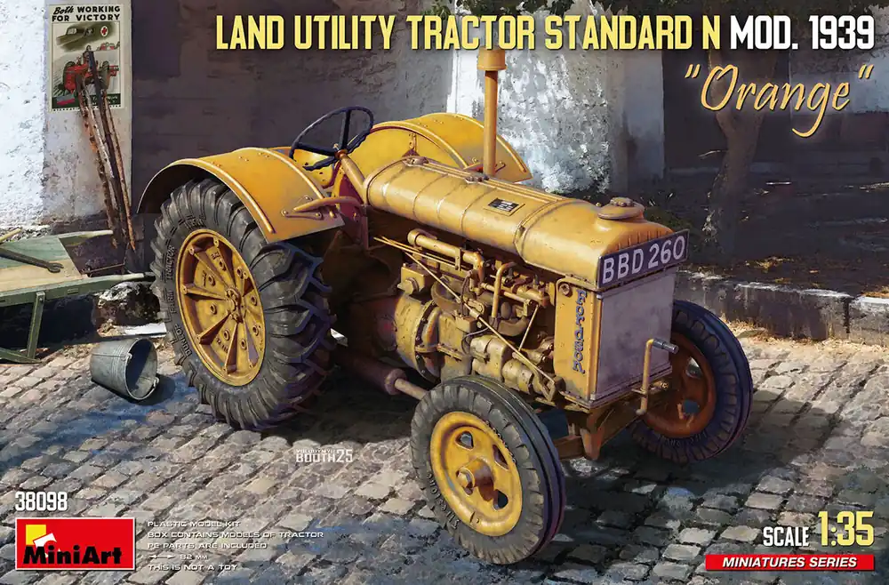MiniArt 38098 Land Utility Tractor Standard N “Orange” (Mod. 1939) Vente Flash