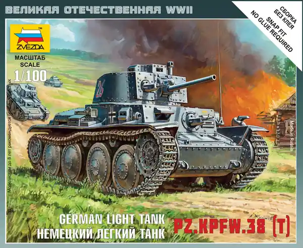 Jusqu'à Épuisement Des Stocks Zvezda 6130 German light tank Pz.Kpfw 38 (t) (Art of Tactic)