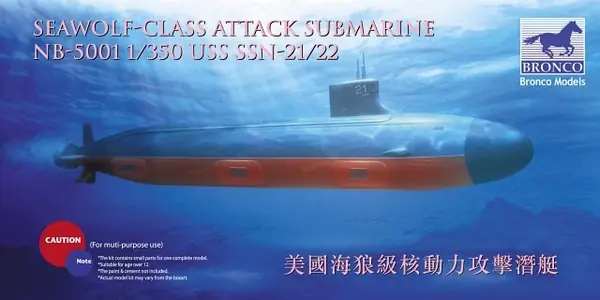 Nouvelle Collection Bronco NB5001 USS SSN 21/22 Seawolf Class Attack Submarine