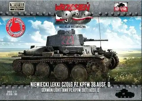 Pas Cher First to Fight PL109 Niemiecki Lekki Czołg Pz.Kpfw. 38(t) Ausf. D