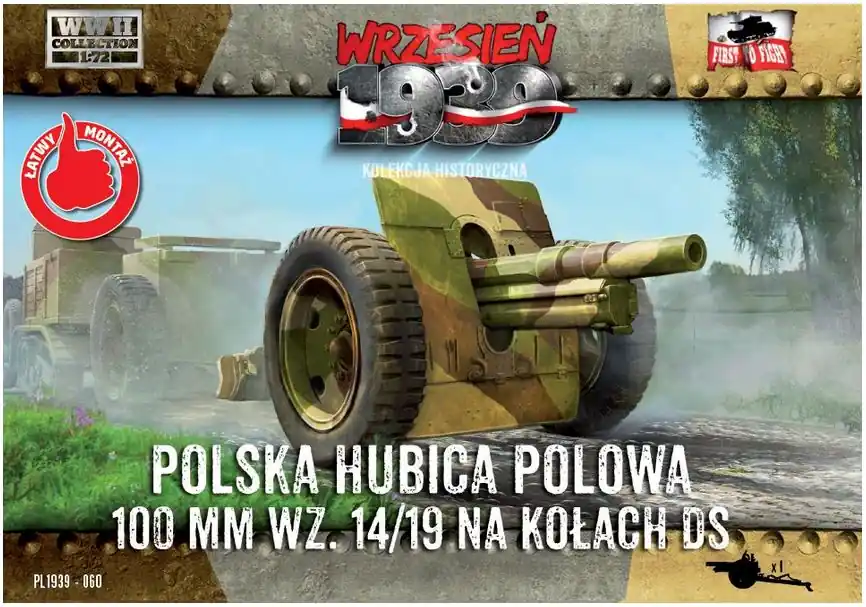 First to Fight PL060 Polska Haubica Polowa 100mm Wz. 14/19 Na kołach DS Paiement Sécurisé