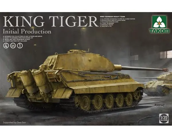 Takom 2096 WWII German King Tiger Initial 4in1 Commande En Gros