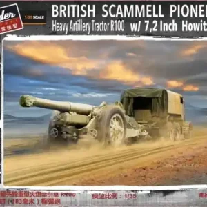 Thunder Models 35212 British Scammell Pioneer Heavy Artillery Tractor R100 w/ 7,2 Inch Howitzer Prix Bas