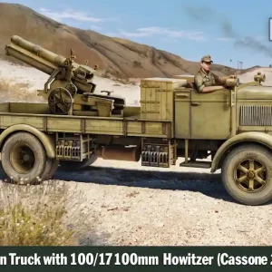 Seulement Aujourd'hui IBG 72099 3Ro Italian Truck With 100/17 100mm Howitzer (Cassone 2)