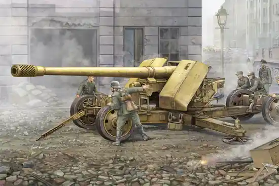 Dernier Modèle Trumpeter 02317 German 128mm Pak44 (Krupp)