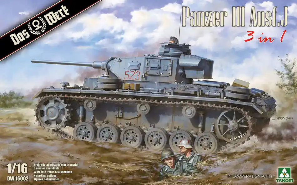 Das Werk 16002 Panzer III Ausf. J (3in1) Certifié