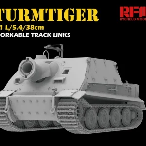 Offre Limitée Rye Field Model RM-5035 Sturmtiger W/ Workable Track Links