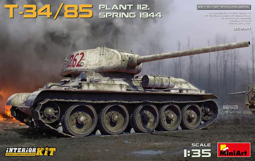 MiniArt 35294 T-34/85 Plant 112. Spring 1944. Interior Kit Nouvel Arrivage