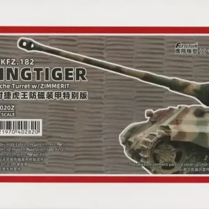 Flyhawk 3020Z Sd.Kfz. 182 Kingtiger Porsche Turret with Zimmerit Prix Cassé