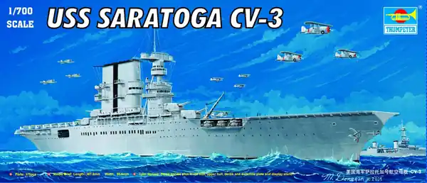 Nouvel Arrivage Trumpeter 05738 USS Saratoga CV-3 WW2 American Carrier