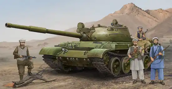 Trumpeter 01551 T-62 m. 1975 (m.1962+KTD2) Nouveauté