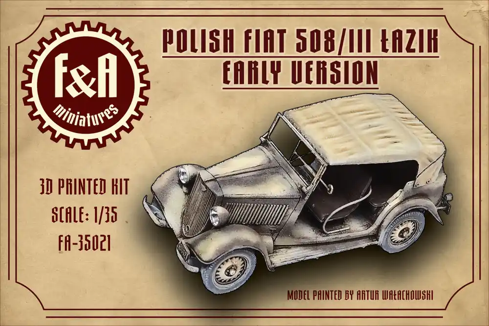 Achat Immédiat F&A Miniatures 35021 Polish Fiat 508/III Łazik Early Version