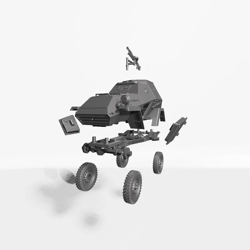 EMP3D 72012172 Transporter opancerzony BA-64 E - otwarte drzwi Petit Prix